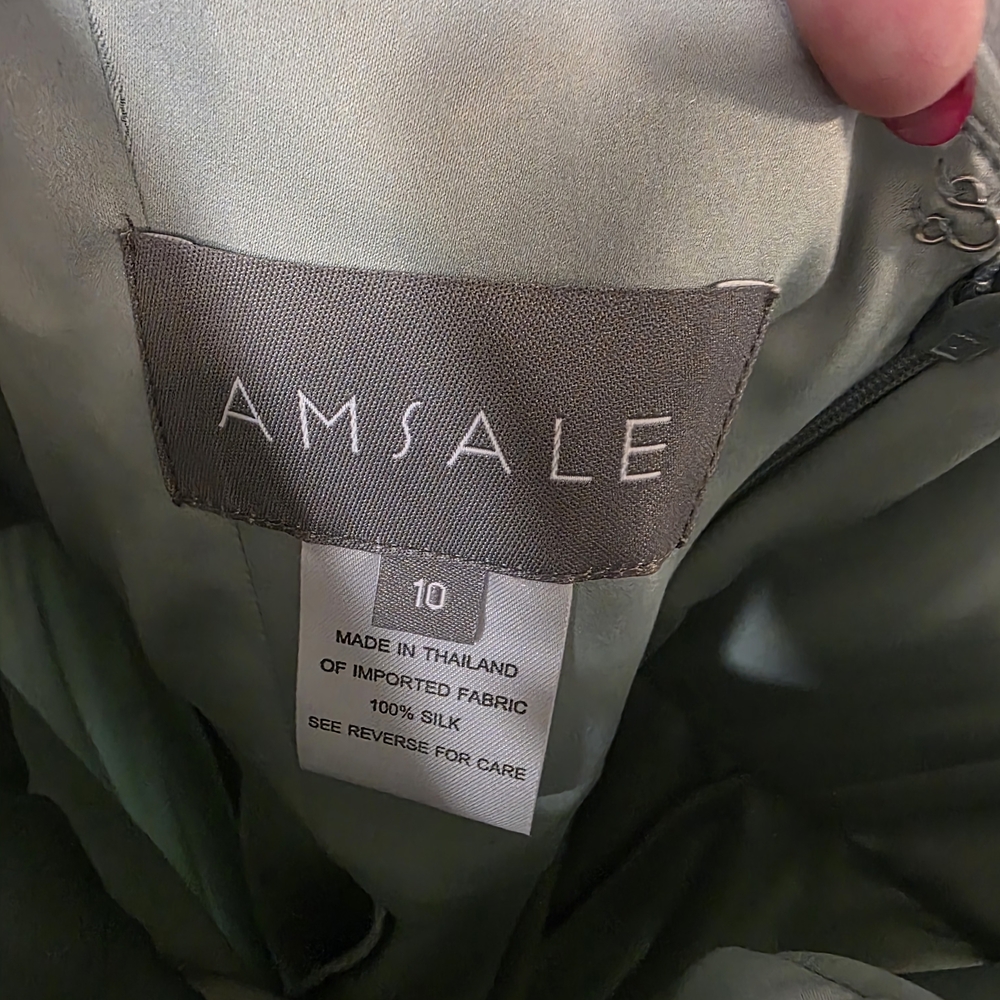 Amsale Women's Silk Jacket - Sophisticated Silver